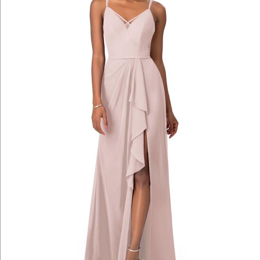 Azazie Ellia Bridesmaid Dress Dusty Rose